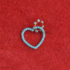 Cuore turchese in oro 14