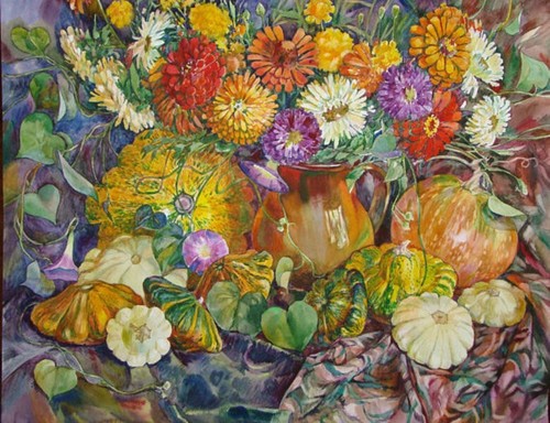 Natura morta con fiori - , e