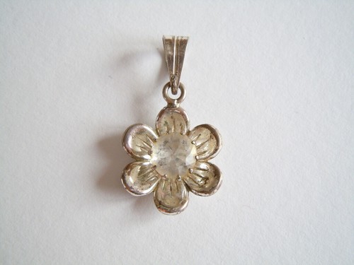 835 argento ciondolo - ciondolo, fiore