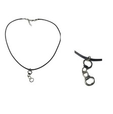 1 collana corda  ciondolo punk