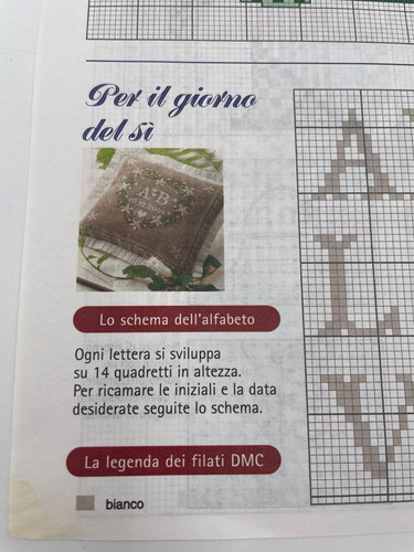Schema punto croce alfabeto - croce,
