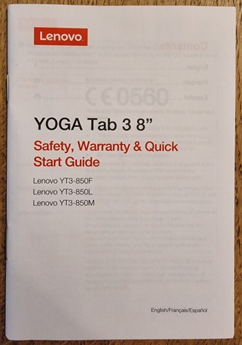 Original lenovo yoga tab 8 - lenovo,