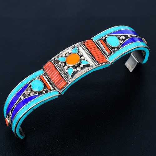 Bracciale nepalese argento - bracciale,