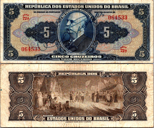 Brasile cruzeiros anni 50 - cruzeiros,
