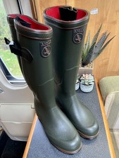 Stivali Wellington Aigle Parcours 2 ISO taglia 7,5/EU 41 verde/bronzo indossati una volta!