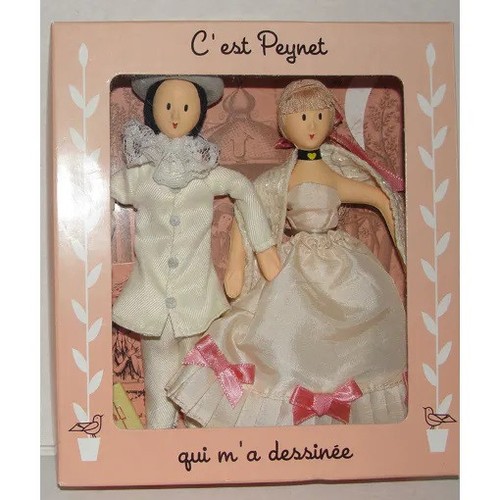 Poupées couple pierrot et - poupées,