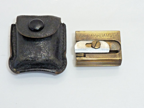 Antique brass pencil sharpener - antique,