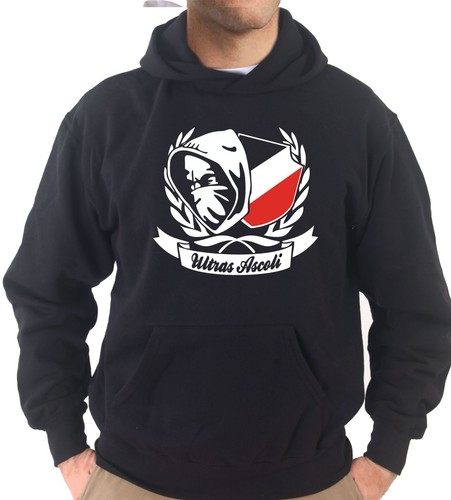 Felpa cappuccio kj1751 - cappuccio, ultras