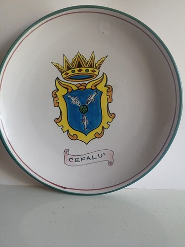 Piatto souvenir cefalù cm30 - souvenir,
