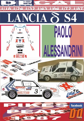 Decal lancia delta - delta, s4
