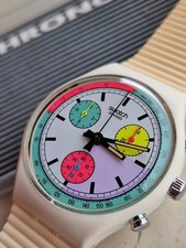 Swatch Chrono White Horses