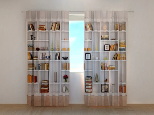 Tende libreria bianca - tende,