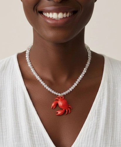 Collana granchio zara perle - collana,