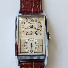 OLYMPIA-DOCTORS WATCH-ANNI 30-MANUALE-BITONALE-23 X 40 MM-CASSA A CERNIERA-RARO