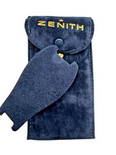 SACCHETTO IN VELLUTO PER OROLOGIO ZENITH 13,5X7 CON PATTINA INTERNA E BOTTONCINO
