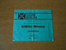 BIGLIETTO PALLACANESTRO CUCINE BERLONI BASKET TORINO-SIMAC MILANO