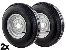 2x Ruota di Scorta Rimorchio 5.00-10 79M 145-10 135-10 4x100 Completa Dot 20/25