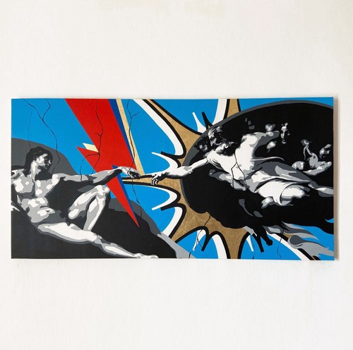 Quadro pop art dipinto mano - quadro, a