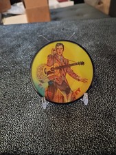 Elvis Presley 1956 Vari-Vue lampeggiatore VINTAGE pinback pulsante azione lenticolare quasi nuovo