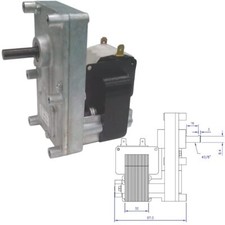 MOTORIDUTTORE RICAMBIO PER STUFA A PELLET FB1263 SERIE T3 V3,3 (39582)