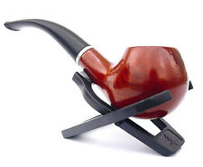 Pipa start in legno con poggiapipa e custodia in pelle tipo savinelli peterson 