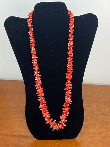 Collana corallo vintage - , 26"