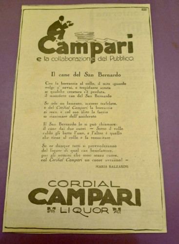 Pubblicità cordial campari - pubblicità,