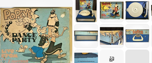 Giradischi popeye the sailer - popeye,
