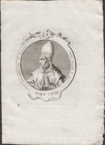 Stampa incisione papa - stampa,