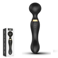 VIBRATORE MASSAGGIO VIBRANTE PORTATILE DOPPIA PENETRAZIONE RICARICABILE USB