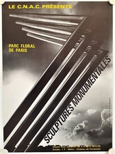 Affiche AGAM - SCULPTURES MONUMENTALES 1971 Exposition Parc Floral Paris