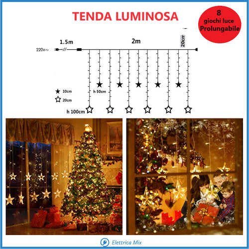 Tenda luminosa natalizia luci - luminosa,