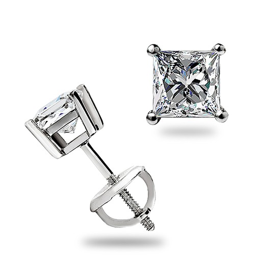 Orecchini perno moissanite - orecchini,
