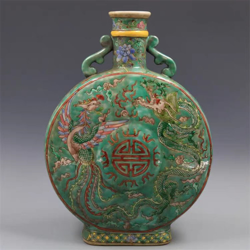 Vaso design fenice drago qing - drago,
