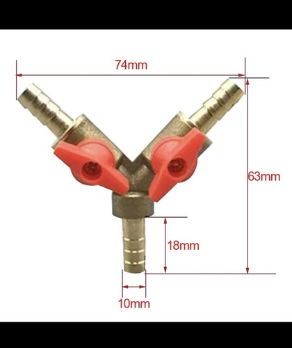 Valvola sfera ottone 10mm - valvola, od