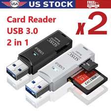 2X USB3.0 SD Card Reader for