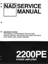 Manuale Di Servizio Per NAD