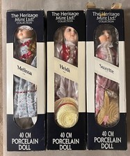 Lotto di 3 Bambole The Heritage Mint Ltd - Heidi nuova sigillata!!