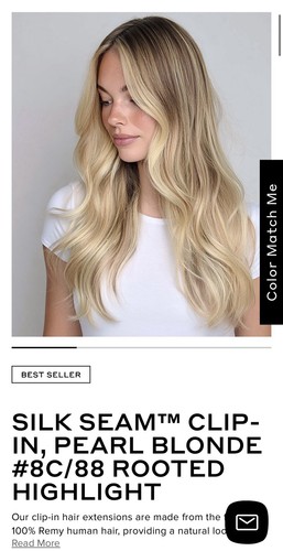 Bellami silk seam clip - silk,