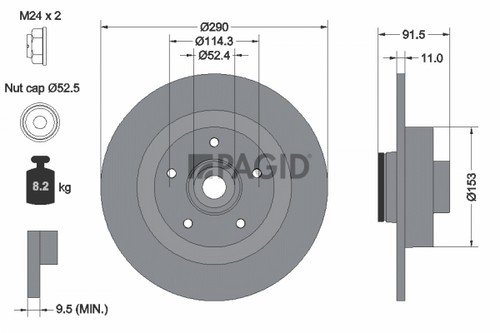 Dischi freno pagid completi - pagid,