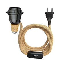 Lampada da tavolo in sughero