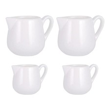  4pcs Coffee Shop Caffetteria Brocche da latte Casuppato in ceramica Holder