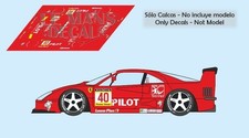 Decalcomanie Ferrari F40 BPR 1995 40 1:32 1:24 1:43 1:18 F 40 Calcas slot pilota