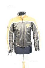 Giacca Da Moto Donna Dainese Vera Pelle Marrone Arancione Sfoderabile Tg 42