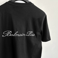 T-shirt Balmain nera con