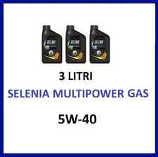 3 LITRI OLIO MOTORE SELENIA MULTIPOWER GAS 5W-40 mopar ACEA C3 API SM (3 L)