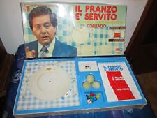 GIOCO DA TAVOLO VINTAGE IL PRANZO E' SERVITO,CORRADO CANALE 5ANNI 80.COMPLETO
