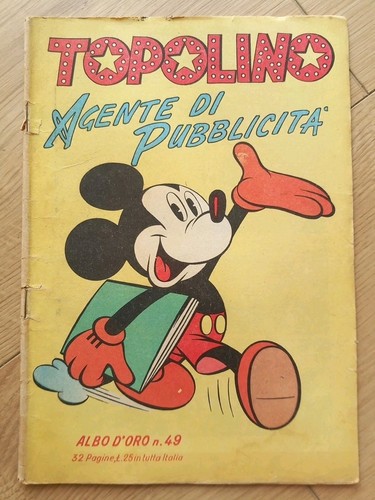 Topolino agente pubblicità - di,