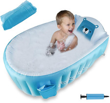 Vasca Gonfiabile per Bambini,  Portatile Pieghevole Bagnetto Gonfiabile Neonato,
