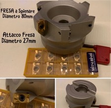 Fresa Inserti D.80mm+N5 Inserti MITSUBISHI APMT160..non SANDVIK-SECO